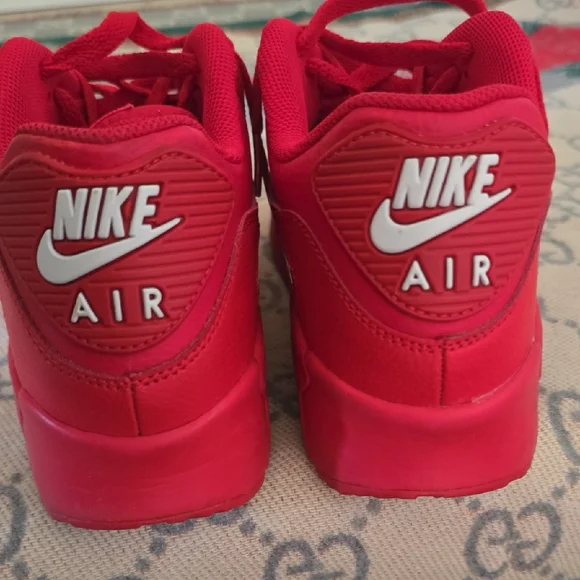 Nike Kids Air Max Bright Red Sneakers - Picture 4 of 8